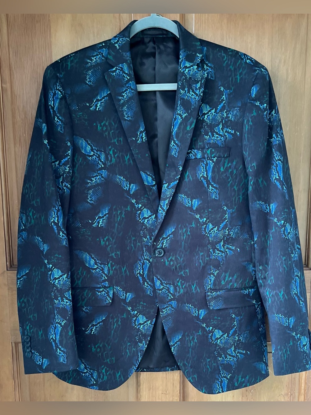 Topman Snake Print Jacket Blazer 40 R